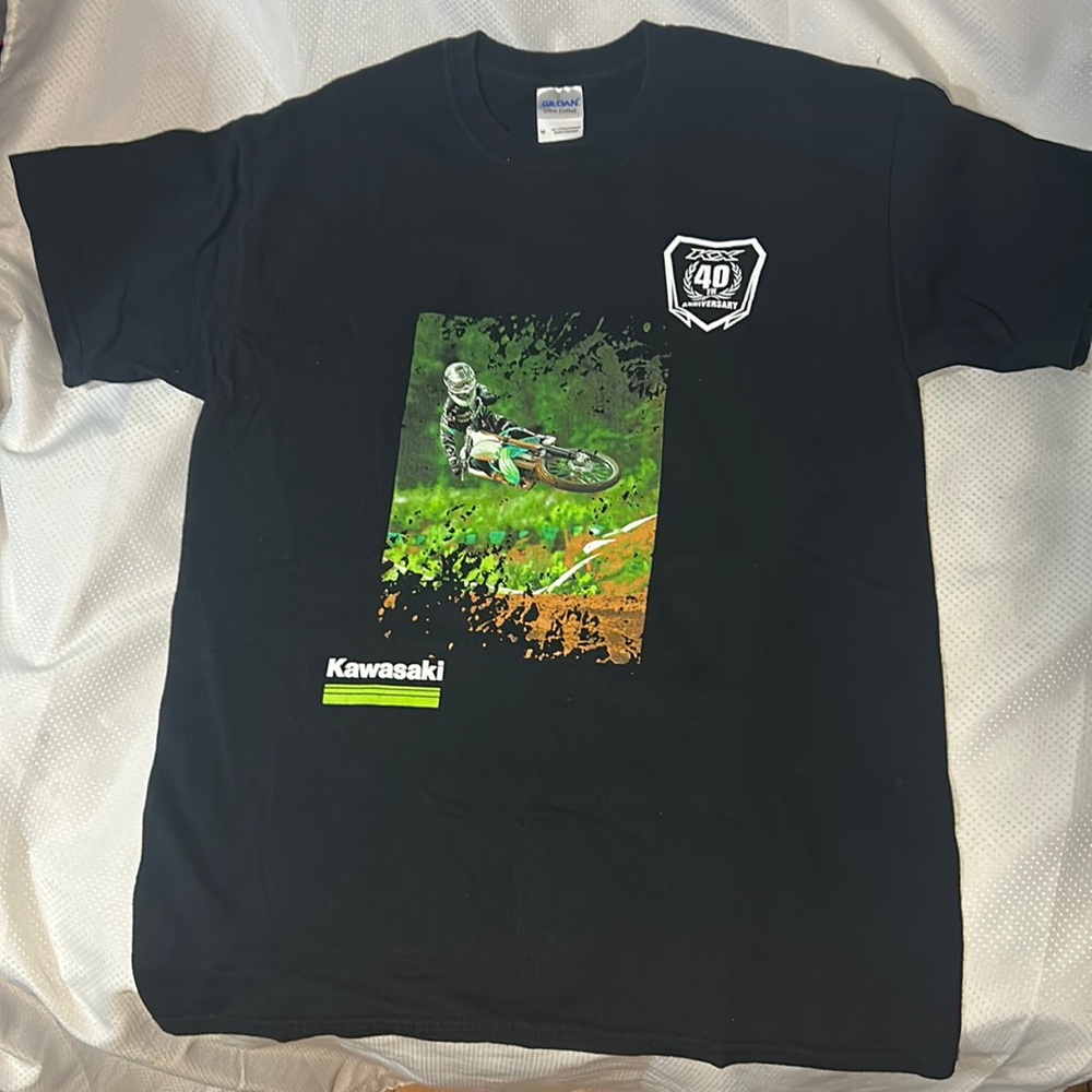 Kawasaki Kx 40th Anniversary Shirt Dirt Bike Motocross Go Green 250 450 Moto